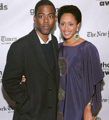 Malaak Compton Rock with ex-husband Chris Rock.